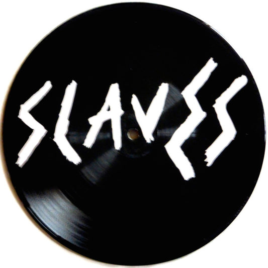 Image of Front Cover of 5025307E: 7" - SLAVES, Beauty Quest / Girl Fight (Fonthill Records ; none, UK 2014, Stickered Plastic Sleeve, Picture Disc) Sleeve Worn  VG/VG+