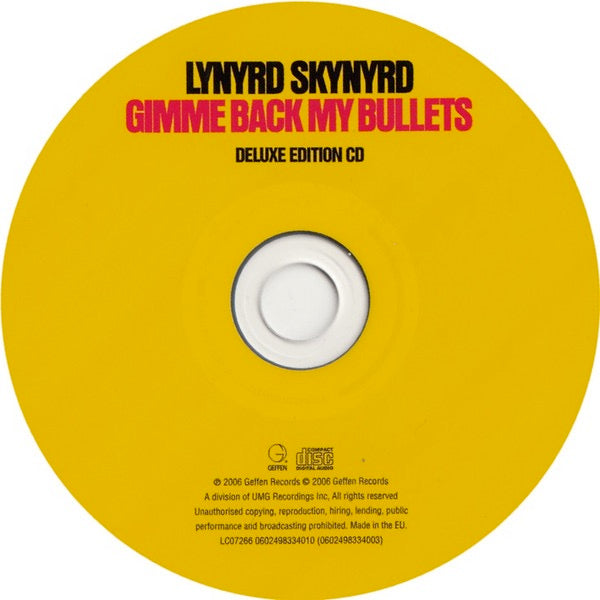 Image of Label Cover of 4915314C: 2xCD - LYNYRD SKYNYRD, Gimme Back My Bullets (Geffen Records; 0602498334003, Europe 2006 Reissue, Digipak & Outer, Booklet)   VG+/VG+