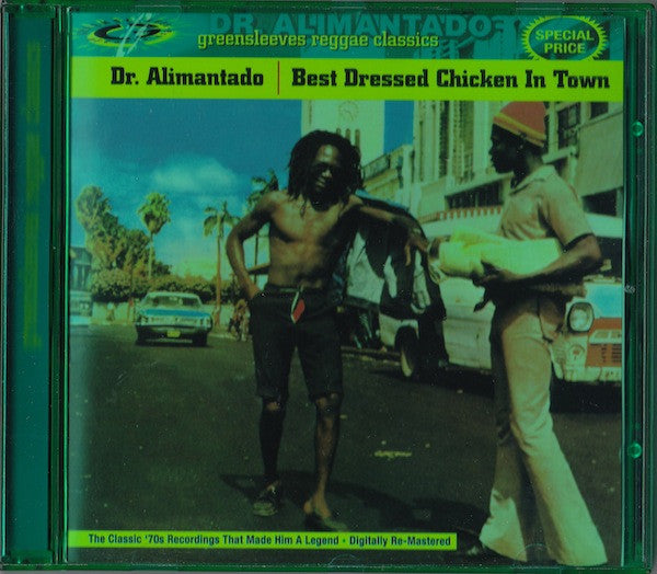 Image of Front Cover of CD - G/VG+ - DR. ALIMANTADO, Best Dressed Chicken In Town (Greensleeves Records; GREWCD1, UK 2001 Reissue, Jewel Case, Remastered), Case has a hole on spine,  - 4136060E