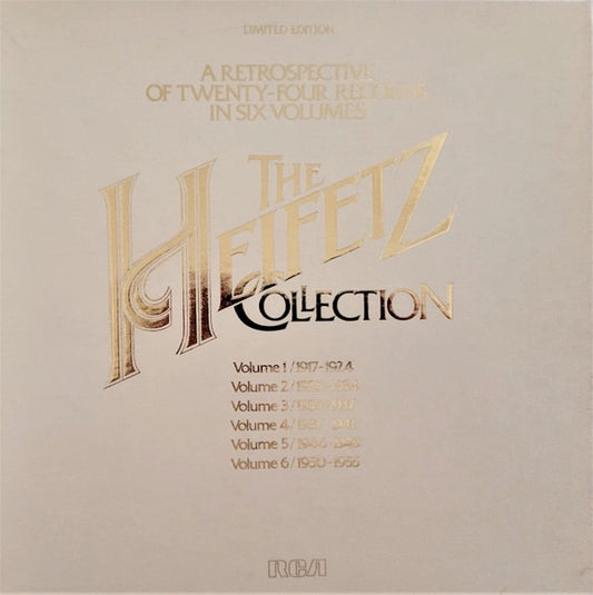 Image of Front Cover of 2523465E: 24xLP - JASCHA HEIFETZ, The Heifetz Collection - A Retrospective (RCA Red Seal; ARM 9 - 1308, US , Box Set)   VG/VG+