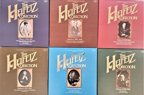 Image of Back Cover of 2523465E: 24xLP - JASCHA HEIFETZ, The Heifetz Collection - A Retrospective (RCA Red Seal; ARM 9 - 1308, US , Box Set)   VG/VG+