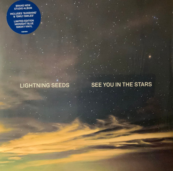 Image of Front Cover of LP - VG/VG+ - LIGHTNING SEEDS, See You In The Stars (BMG; 538818501, Europe 2022, Inner, Blue "Midnight Smoky" Vinyl), SIGNED on front cover by Ian Broudie, light cover wear,  - 3146100S