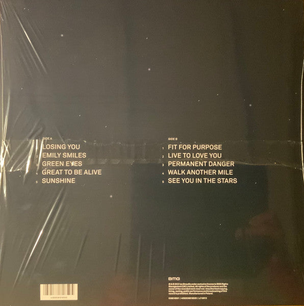 Image of Back Cover of LP - VG/VG+ - LIGHTNING SEEDS, See You In The Stars (BMG; 538818501, Europe 2022, Inner, Blue "Midnight Smoky" Vinyl), SIGNED on front cover by Ian Broudie, light cover wear,  - 3146100S