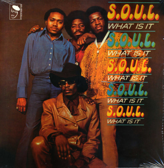 Image of Front Cover of 4214364C: LP - S.O.U.L., What Is It (BGP Records; BGPD 1087, UK Reissue) Shrink-wrap  VG+/VG+