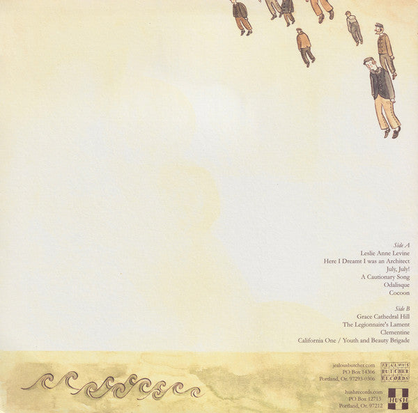 Image of Back Cover of LP - VG+/VG - THE DECEMBERISTS, Castaways And Cutouts (Hush Records; HSH 049, USA & Canada 2009 Reissue, Textured Sleeve, Inner, 180 Gram Vinyl), A few wispy hairline marks. ,  - 3716107C