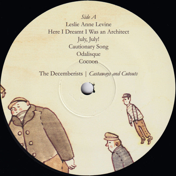 Image of Label Cover of LP - VG+/VG - THE DECEMBERISTS, Castaways And Cutouts (Hush Records; HSH 049, USA & Canada 2009 Reissue, Textured Sleeve, Inner, 180 Gram Vinyl), A few wispy hairline marks. ,  - 3716107C