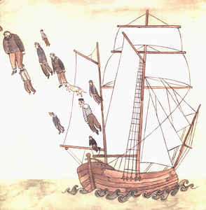 Image of Front Cover of LP - VG+/VG - THE DECEMBERISTS, Castaways And Cutouts (Hush Records; HSH 049, USA & Canada 2009 Reissue, Textured Sleeve, Inner, 180 Gram Vinyl), A few wispy hairline marks. ,  - 3716107C