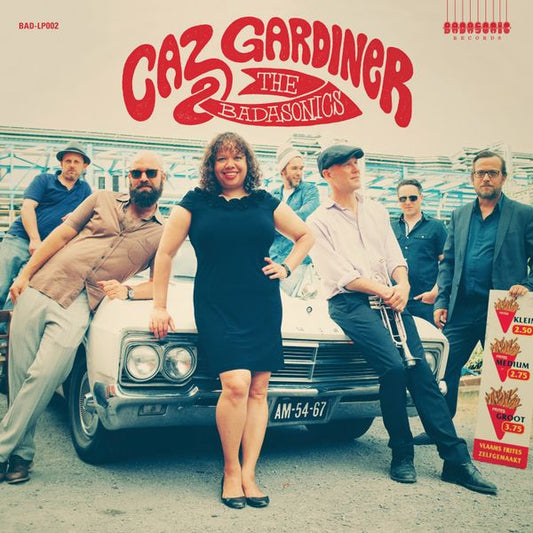 Image of Front Cover of 2723257E: LP - CAZ GARDINER & THE BADASONICS, Caz Gardiner & The Badasonics (Badasonic Records; BAD-LP002, Belgium 2018, Inner, Download Code) Sleeve is partially split on top and bottom seam.  G+/VG+