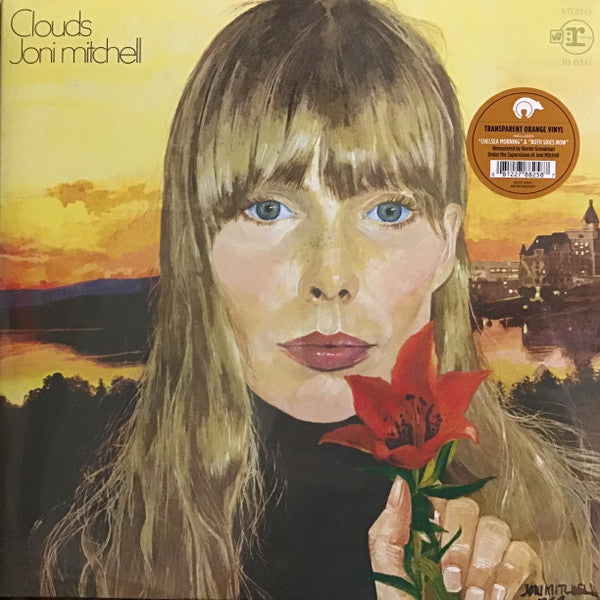 Image of Front Cover of 4934179E: LP - JONI MITCHELL, Clouds (Reprise Records; RCV1 6341, Europe 2023 Reissue, Gatefold, Orange Vinyl)   NEW/NEW