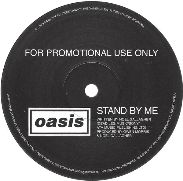 Image of Front Cover of 5024398E: 12" - OASIS, Stand By Me / (I got) The Fever (Big Brother; RKID88T, UK 2016, Promo)   /VG