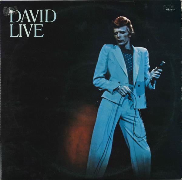 Image of Front Cover of 2xLP - VG/VG - DAVID BOWIE, David Live at the Tower Philadelphia (RCA Victor Orange, Stereo Text; APL2-0771 , UK 1974, Laminated Gatefold Sleeve, 2 Inners, Price Code GG and FF Til Jan 1975 on back of sleeve, Mainman Logo Only On Rear Sleeve), ,  - 2526140E