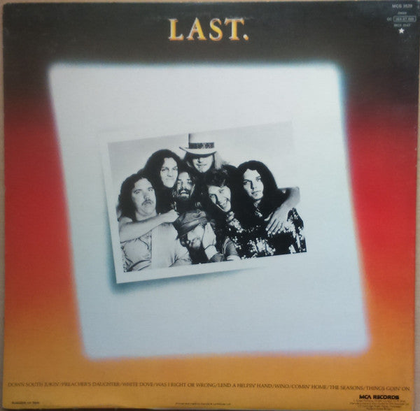 Image of Back Cover of 5024357E: LP - LYNYRD SKYNYRD, Skynyrd's First And... Last (MCA Records ; MCG 3529, UK 1978, Gatefold, Inner) Strong VG  VG/VG