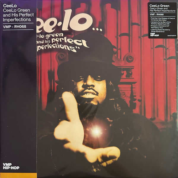 Image of Front Cover of 5045258S: 2xLP - CEE-LO, Cee-Lo Green And His Perfect Imperfections (Arista; 19658762831, US 2023, Gatefold, 2 Black Inners & Booket, Stickered Outer Plastic Sleeve, Red Galaxy Vinyl)   EX/EX