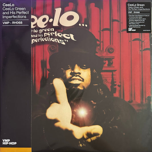 Image of Front Cover of 5045258S: 2xLP - CEE-LO, Cee-Lo Green And His Perfect Imperfections (Arista; 19658762831, US 2023, Gatefold, 2 Black Inners & Booket, Stickered Outer Plastic Sleeve, Red Galaxy Vinyl)   EX/EX