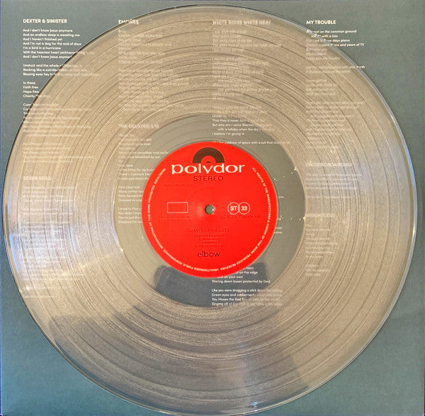 Image of Label Cover of LP - EX/EX - ELBOW, Giants Of All Sizes (Polydor; 7764404, Europe 2019, Gatefold, Inner, Clear Vinyl), ,  - 0826343E