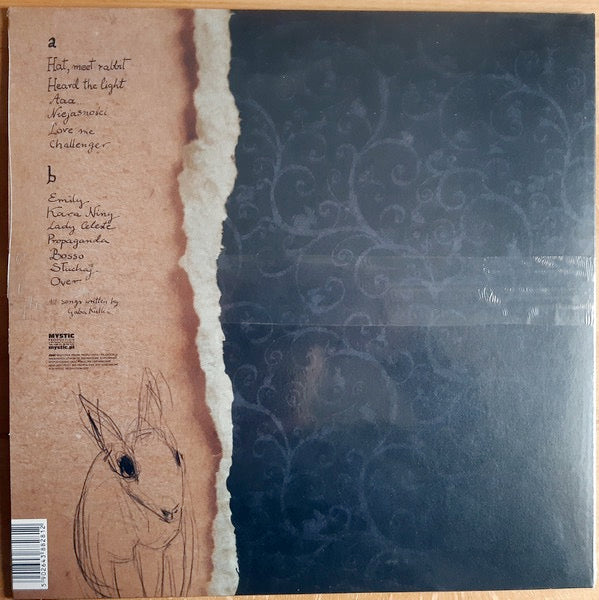 Image of Back Cover of 2823156E: LP - GABA KULKA, Hat Rabbit (Mystic Production; MYSTLP 087, Poland 2019, Textured Sleeve, Inner) Signed in Silver Marker on front Sleeve  VG+/VG+