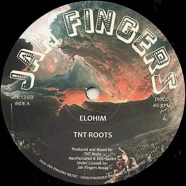 Image of Front Cover of 12" - /VG+ - TNT ROOTS, Elohim (Jah Fingers Music; JFR1269, UK 2020), EX,  - 1226188E