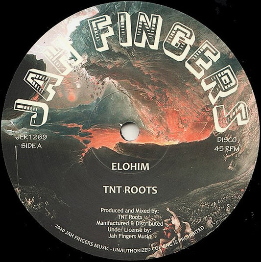 Image of Front Cover of 12" - /VG+ - TNT ROOTS, Elohim (Jah Fingers Music; JFR1269, UK 2020), EX,  - 1226188E
