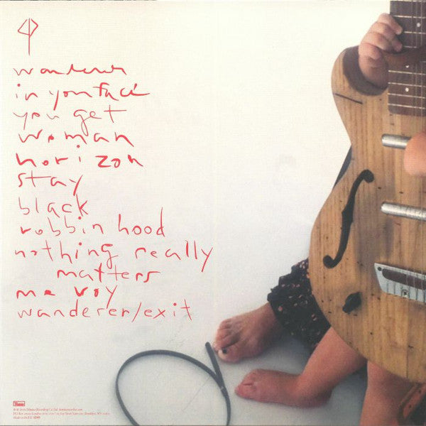 Image of Back Cover of LP - VG+/VG+ - CAT POWER, Wanderer (Domino; WIGLP435X, Europe 2018, Embossed Sleeve, Poster, Clear Vinyl), Wear to poster. Corner bump and creasing.,  - 0746321S