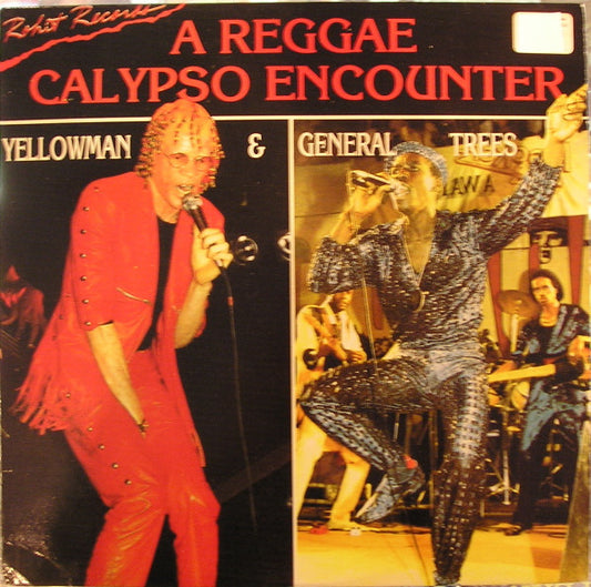 Image of Front Cover of 1214309C: LP - YELLOWMAN & GENERAL TREES, A Reggae Calypso Encounter (Rohit Records; RMJL 0101, US 1987)   VG+/VG+