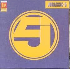 Image of Front Cover of 4525236E: LP - JURASSIC 5, Jurassic 5 (Pan; PAN 015 LP, Europe 1998) Sleeve has a little edgewear. Several hairlines on the record.  VG+/VG