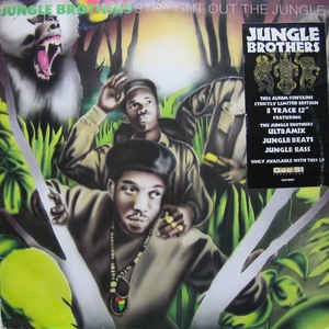 Image of Front Cover of 2xLP - VG/VG - JUNGLE BROTHERS, Straight Out The Jungle (Gee St; GEEA001, UK 1988, + Original Bonus "Ultramix" 12"), ,  - 3126015E