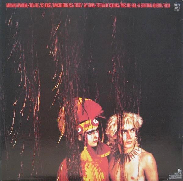 Image of Back Cover of LP - VG/VG - THE CREATURES, Feast (Wonderland; SHELP 1, UK 1983, Gold Foil Lettering Sleeve, Inner, Siouxsie & Budgie), Hairlines, edge wear,  - 3946382S