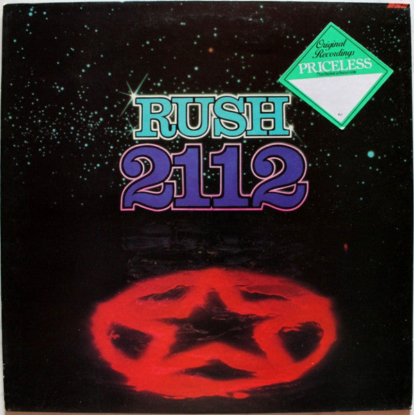 Image of Front Cover of LP - VG/VG - RUSH, 2112 (Mercury; PRICE 79, UK Reissue, Company Inner), A few wispy marks, Light wear to top edge of sleeve,  - 3316088C