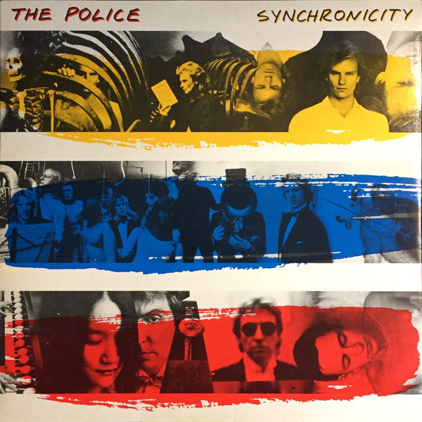 Image of Front Cover of 4925383E: LP - THE POLICE, Synchronicity (A&M Records; AMLX 63735, UK 1983, Front Colours - YBR, Back BRY, Inner, "TAPE One"/Masterdisk Matrix)   VG+/VG+