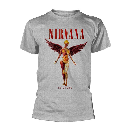 Image of Front Cover of 2314161C: Accessories - NIRVANA, In Utero Grey T-Shirt S (,  )   NEW/NEW