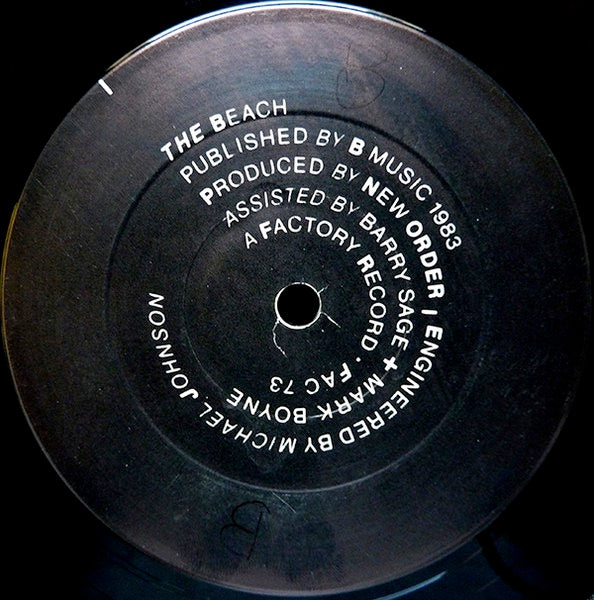 Image of Label Cover of 12" - VG/VG+ - NEW ORDER, Blue Monday (Factory; FAC 73, UK 1980s, Die Cut Sleeve, Thick Black Glossy Inner, A2 / B2 THE ROBOT STRAWBERRY GG Matrix), Sticker Damage To Sleeve,  - 3726351E