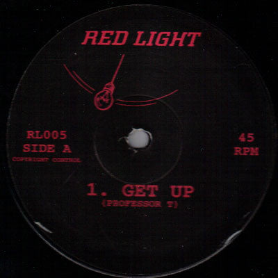 Image of Front Cover of 12" - /VG - RED LIGHT, Get Up / Sensi (Red Light; RL005, UK 1995, Plain Sleeve), Light marks only - plays great.,  - 0816269C