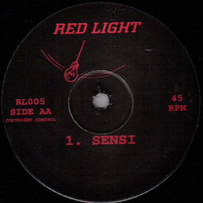 Image of Back Cover of 12" - /VG - RED LIGHT, Get Up / Sensi (Red Light; RL005, UK 1995, Plain Sleeve), Light marks only - plays great.,  - 0816269C