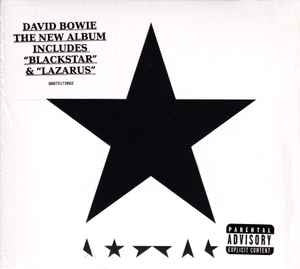 Image of Front Cover of CD - VG/VG+ - DAVID BOWIE,   (Blackstar) (Columbia; 88875173862, US 2016, Digipak, Booklet), ,  - 2916386C