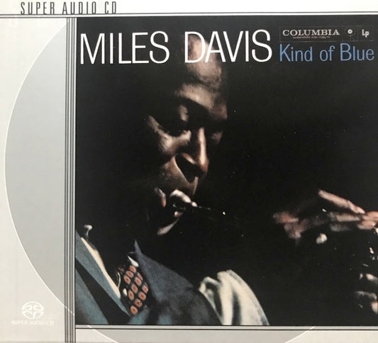 Image of Front Cover of SACD - VG+/M - MILES DAVIS, Kind Of Blue (Columbia; CS 64935, US 1999 Reissue, Slipcase, Booklet, Stereo-only), Still SEALED in stickered shrinkwrap. Slipcase slighty wavey from storage.,  - 1916289C