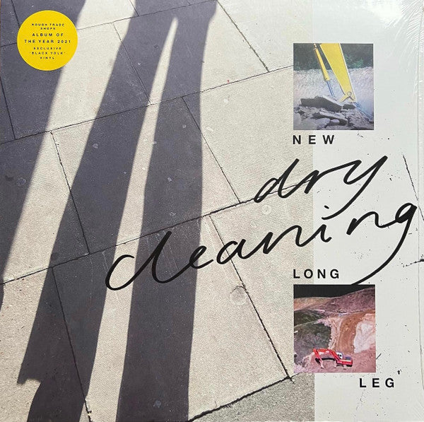 Image of Front Cover of 5143120S: LP - DRY CLEANING, New Long Leg (4AD; 4AD0254LPE3, UK 2021, Limited Crystal Black Yolk Rough Trade Exclusive.)   VG+/VG+