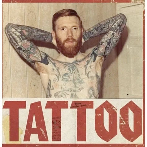 Image of Front Cover of 4014103C: 10" - STEVE JOLLIFFE, Tattoo - The Unreleased Music from the 1975 John Samson Documentary (Trunk; JBH098LP, UK 2023 Reissue)   NEW/NEW