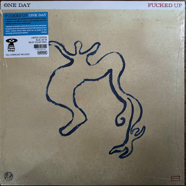 Image of Front Cover of LP - EX/EX - FUCKED UP, One Day (Merge Records ; MRG801, USA & Europe 2023, Inner, Blue Jay in Milky Clear Vinyl), ,  - 1846065S
