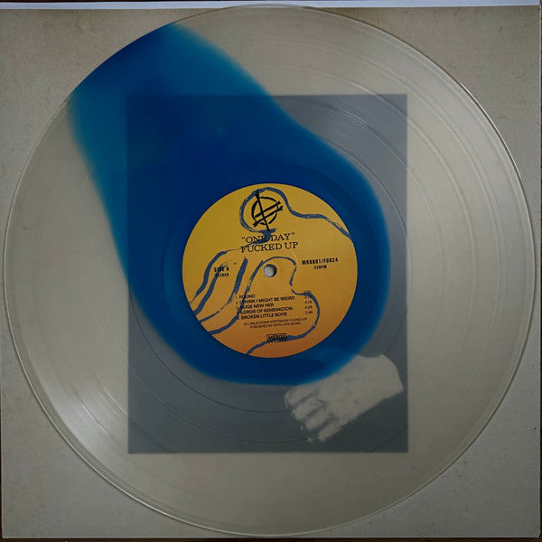 Image of Label Cover of LP - EX/EX - FUCKED UP, One Day (Merge Records ; MRG801, USA & Europe 2023, Inner, Blue Jay in Milky Clear Vinyl), ,  - 1846065S