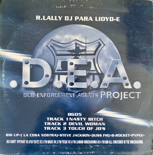 Image of Back Cover of 12" - VG/VG - D.E.A. PROJECT, Nasty Bitch (DEA Project; BG05, UK 1998, Picture Sleeve), ,  - 3246197S