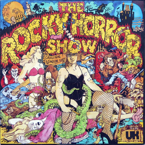 Image of Front Cover of LP - VG/G+ - RICHARD O'BRIEN - ORIGINAL LONDON CAST, The Rocky Horror Show (UK Records Blue Labels With Silver Text; UKAL 1006, UK 1973), Hairline marks.,  - 2416403C