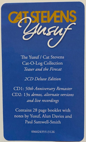 Image of Label Cover of 0534099E: 2xCD - CAT STEVENS, Teaser And The Firecat (Island Records; 0602435513126, Europe 2021)   VG+/VG+