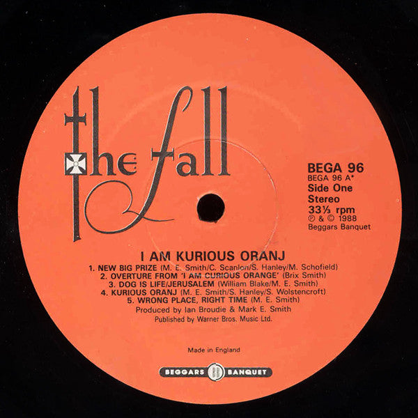 Image of Label Cover of 0125333E: LP - THE FALL, I Am Kurious Oranj (Beggars Banquet; BEGA 96, UK 1988, Gatefold) Strong VG  VG+/VG