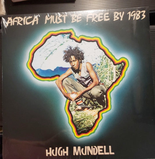 Image of Front Cover of LP - VG/G+ - HUGH MUNDELL, Africa Must Be Free By 1983. (Greensleeves Records; GREL 94, UK 2017 Reissue), Lots of light lines, plays fine. Bent corner on sleeve, still in shrink.,  - 2216091C