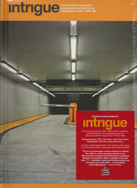 Image of Front Cover of 0135212E: 4xCD - STEVEN WILSON, Intrigue (Steven Wilson Presents: Progressive Sounds In UK Alternative Music 1979-89) (Edsel Records; EDSL0133, UK 2023, Book Sleeve) Light Marks only.  EX/VG+