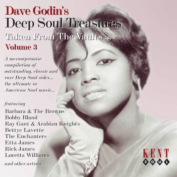 Image of Front Cover of CD - VG+/VG+ - DAVE GODIN, Deep Soul Treasures (Taken From The Vaults...) (Volume 3) (Kent Soul; CDKEND 200, UK 2000, Jewel Case), ,  - 3716050C