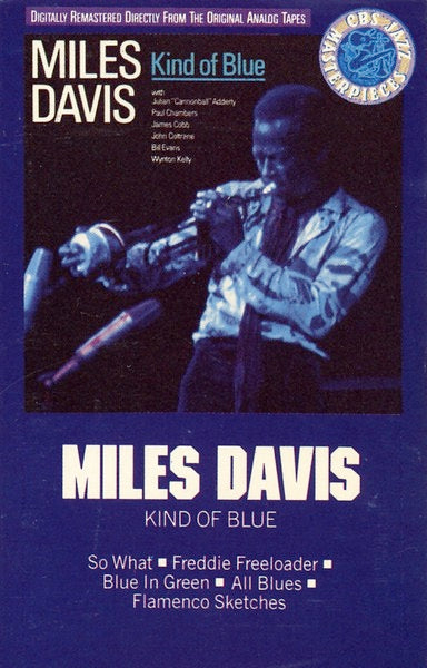 Image of Front Cover of Cassette - VG+/VG+ - MILES DAVIS, Kind Of Blue (CBS; CBS 460603 4, Europe 1987 Reissue), ,  - 2716249C