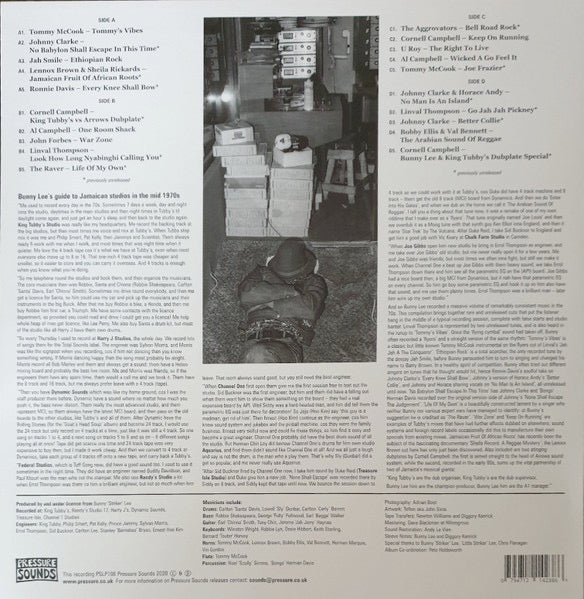 Image of Back Cover of 2124304E: 2xLP - VARIOUS ARTISTS, When Jah Shall Come (Pressure Sounds; PSLP 106, UK 2020)   EX/VG+