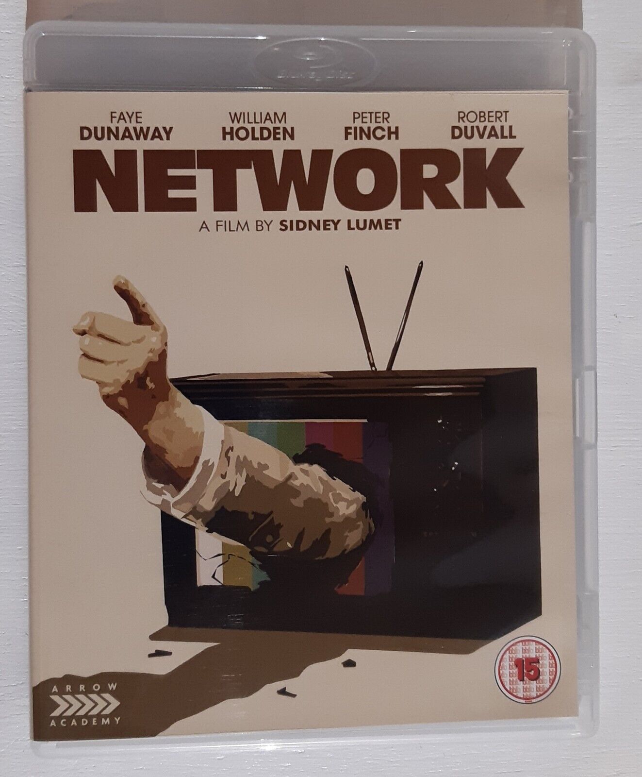 Image of Front Cover of Blu-Ray - VG+/VG+ - SIDNEY LUMET, Network (Arrow Academy; FCD1074, UK 2015 Reissue, Booklet), ,  - 3516146C