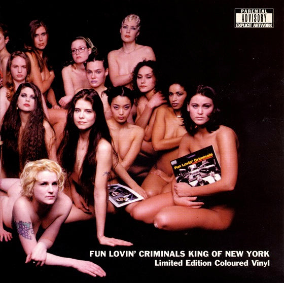 Image of Front Cover of 7" - VG/VG - FUN LOVIN' CRIMINALS, King Of New York (Chrysalis; CHS 5049, UK 1997, Gatefold, Insert, Red Vinyl), Light creases to sleeve, light marks only. ,  - 2116103C